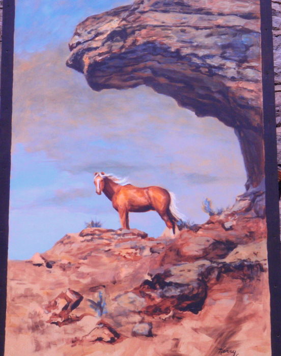 Mural in Rawlins, WY, on the GDMBR.